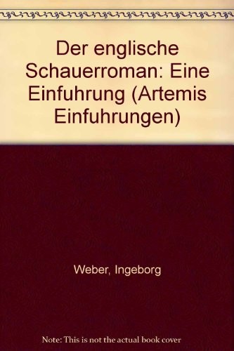 Cover for Der englische Schauerroman