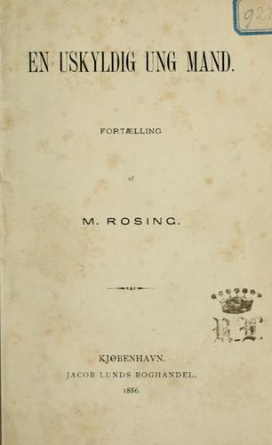 Cover for En uskyldig ung mand