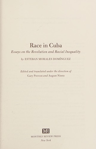 Cover for Race in Cuba