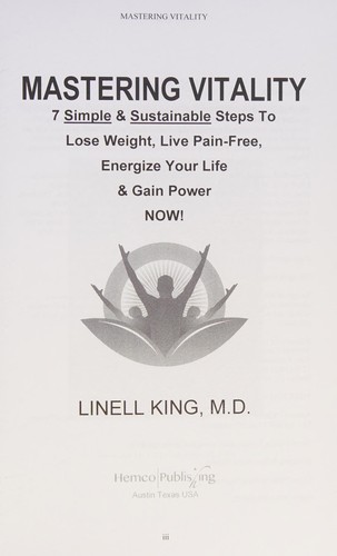 Cover for Mastering Vitality