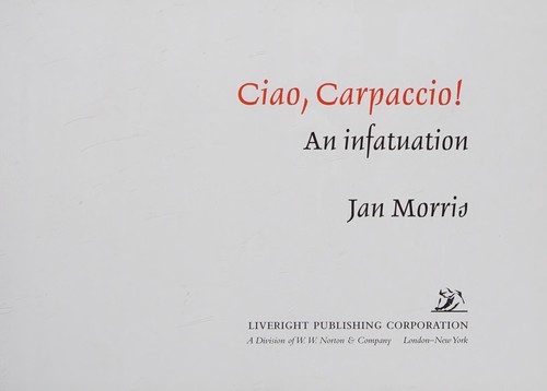 Cover for Ciao, Carpaccio!