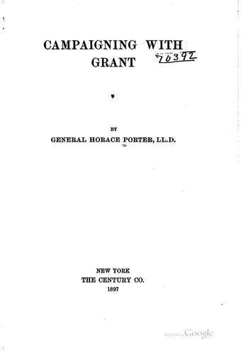 Cover for Campaigning with Grant.