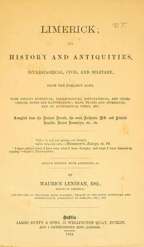 Cover for Limerick, its history and antiquities