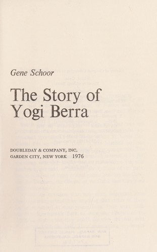 Cover for The story of Yogi Berra