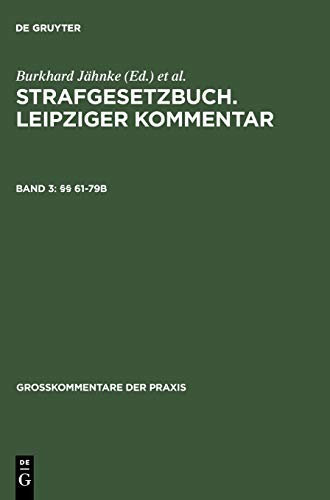 Cover for Strafgesetzbuch. Leipziger Kommentar: Band 3