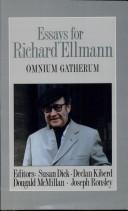 Cover for Essays for Richard Ellmann