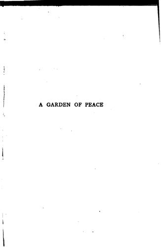 Cover for A Garden of Peace: A Medley in Quietude