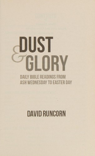 Cover for Dust and Glory
