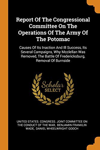 Cover for Report of the Congressional Committee on the Operations of the Army of the Potomac