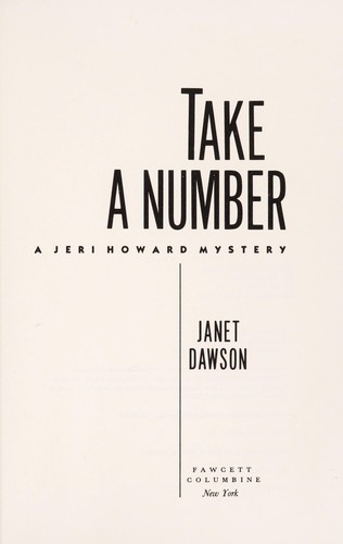 Cover for Take a number