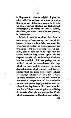 Cover for The sufferings of Unitarians in former times, urged as a ground of ...