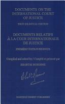 Cover for Documents on the International Court of Justice =