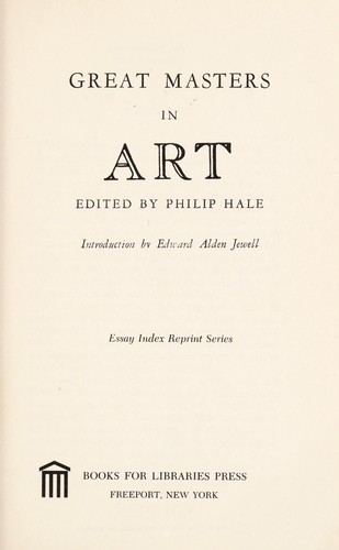 Cover for Great masters in art.