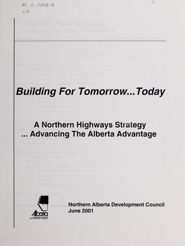 Cover for Building for tomorrow-- today