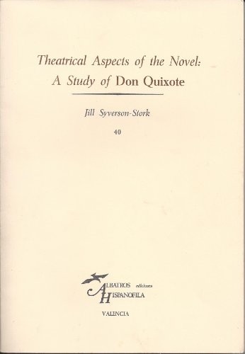 Cover for Theatrical aspects of the novel