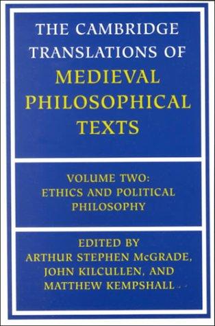 Cover for The Cambridge Translations of Medieval Philosophical Texts