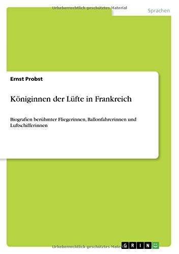 Cover for Königinnen der Lüfte in Frankreich (German Edition)