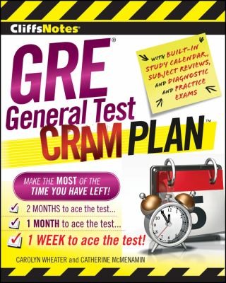 Cover for Cliffsnotes Gre General Test Cram Plan