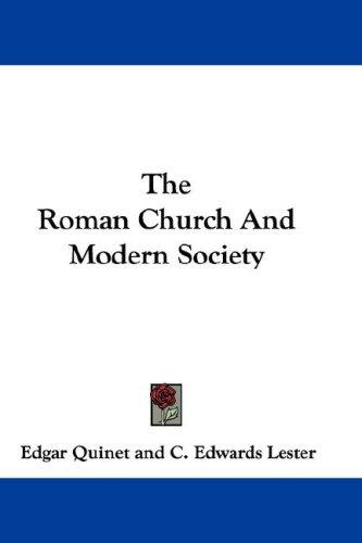 Cover for The Roman Church And Modern Society