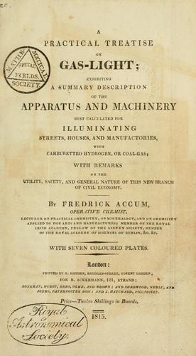 Cover for A practical treatise on gas-light