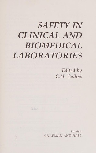 Cover for Safety in Clinical and Biomedical Laboratories