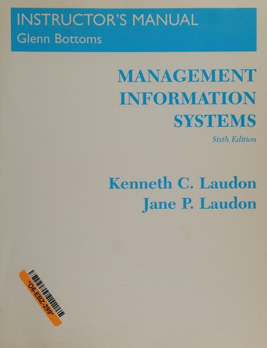 Cover for Instructors Manual