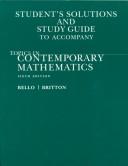 Cover for Student's Solutions and Study Guide to Accompany Topics in Contemporary Mathematics