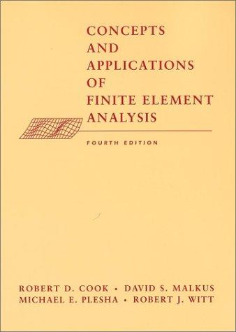 Cover for Concepts and Applications of Finite Element Analysis, 4th Edition