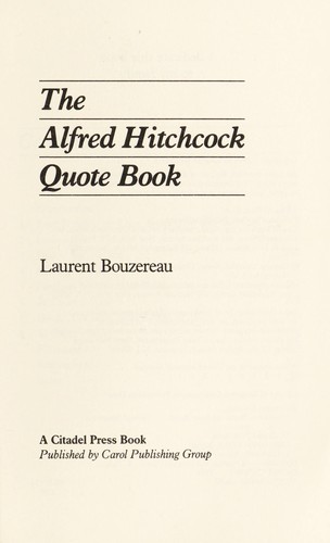 Cover for The Alfred Hitchcock quote book