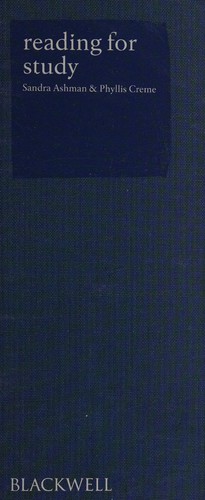 Cover for Reading for study