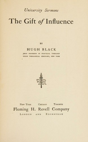 Cover for The gift of influence