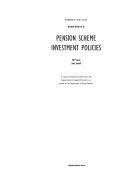 Cover for Pension scheme investment policies