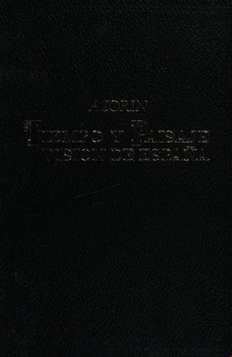 Cover for Tiempo y paisaje