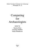 Cover for Computing for archaeologists