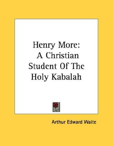 Cover for Henry More