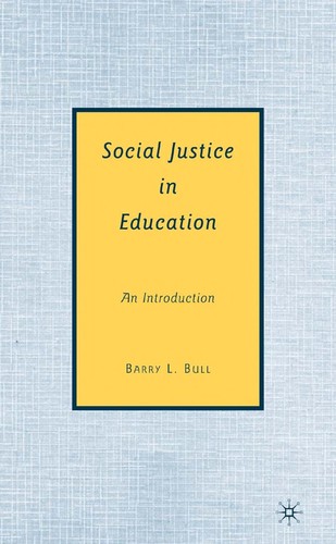 Cover for Social justice in education
