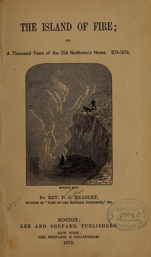 Cover for The island of fire