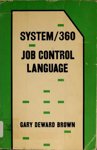 Cover for System/360 job control language.