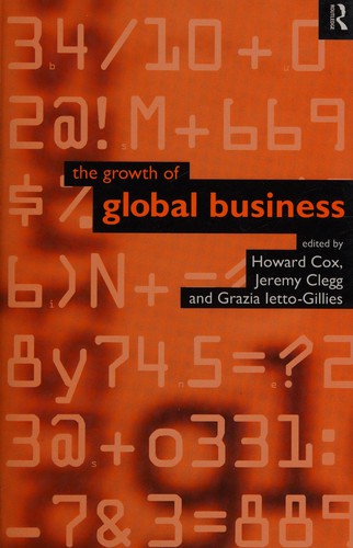 Cover for The Growth of global business