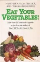 Cover for Eat your vegetables!