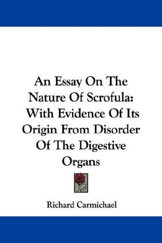 Cover for An Essay On The Nature Of Scrofula