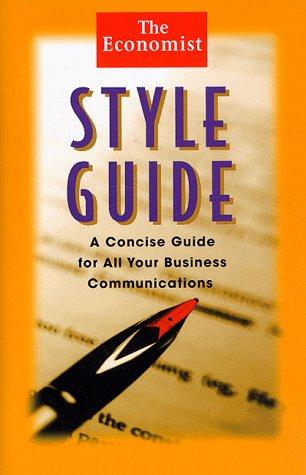 Cover for The Economist style guide
