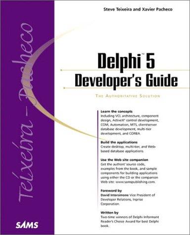 Cover for Delphi 5 Developer's Guide (Developer's Guide)