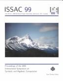 Cover for Issac 1999 Symposium