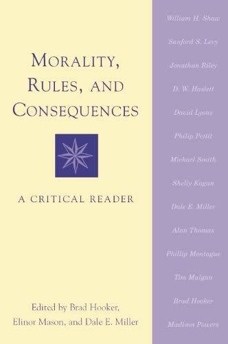 Cover for Morality, rules, and consequences