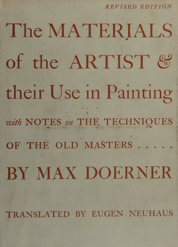 Cover for The Materials of the Artist and Their Use in Painting