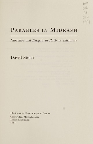 Cover for Parables in Midrash
