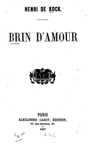 Cover for Brin d'Amour