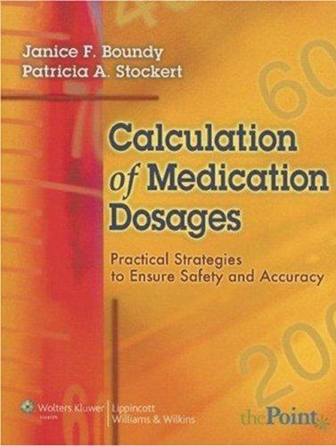 Cover for Calculation of medication dosages