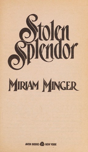 Cover for Stolen Splendor